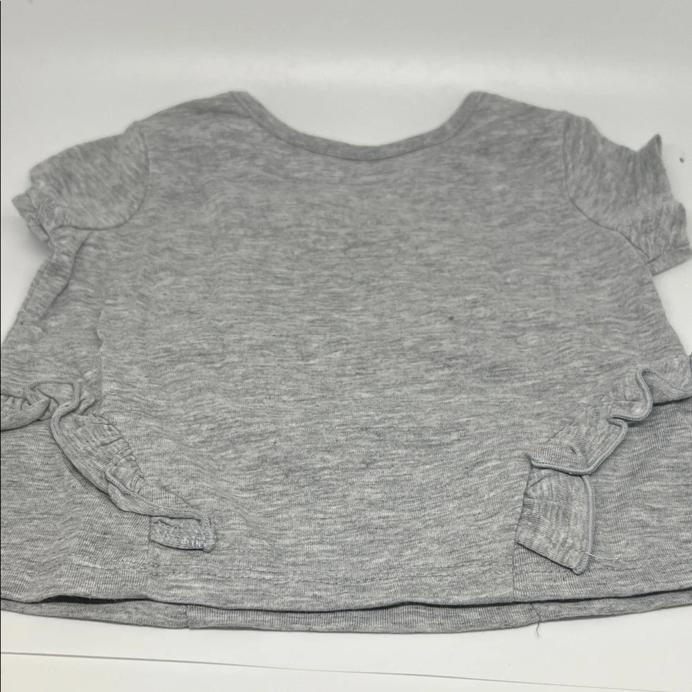 Okie Dokie Baby Girls 3M Gray Short Sleeve Top “Smart & Strong Like My Mama”